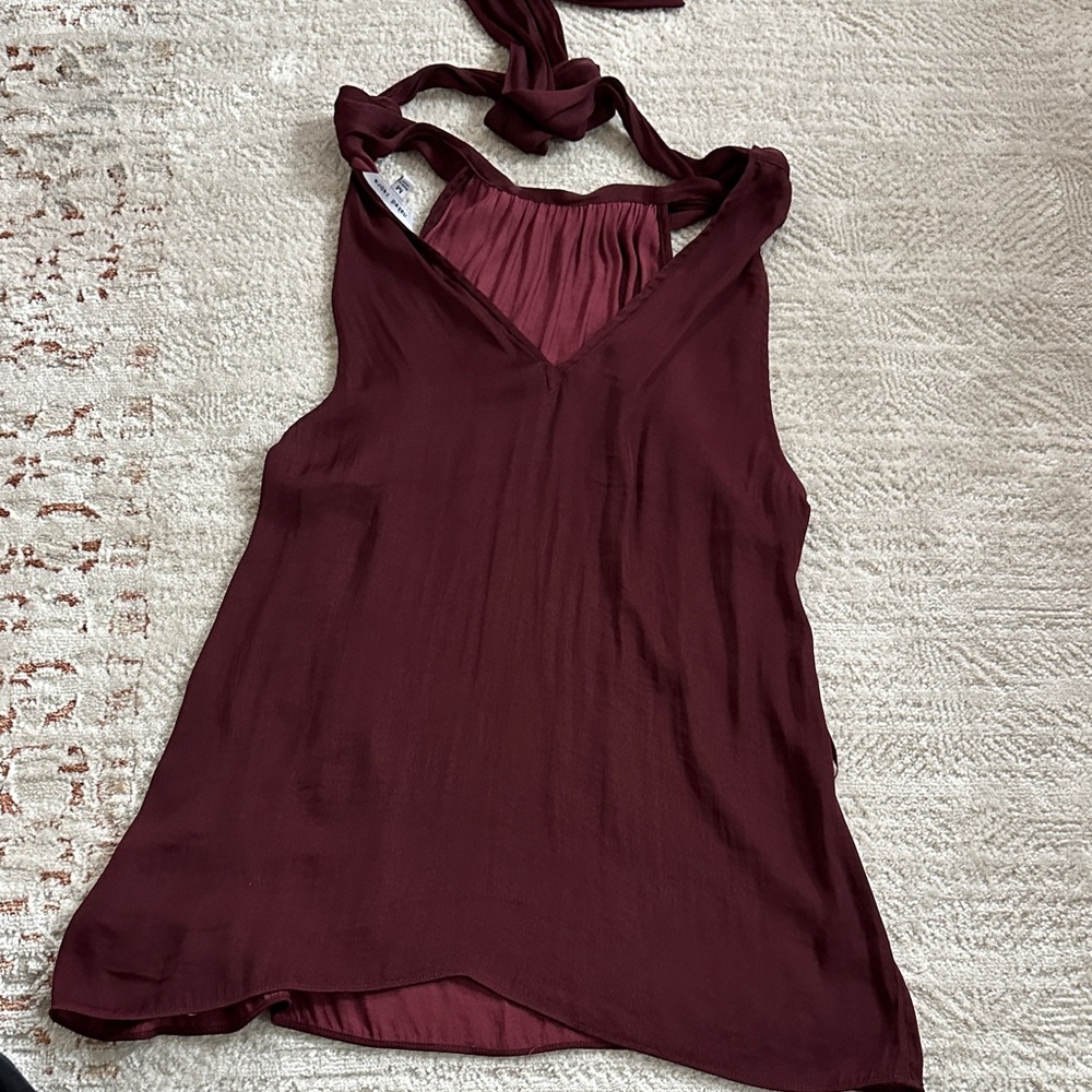 Naked Zebra Deep Burgundy Tank Top